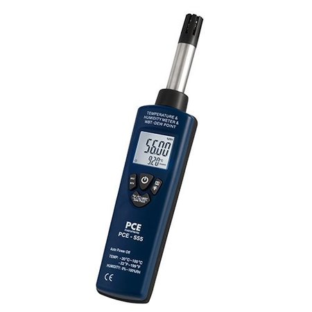PCE INSTRUMENTS Handheld Environmental Climate Meter, 0 to 100% rh PCE-555